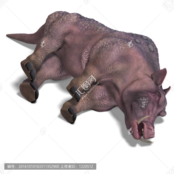 幻想與巨大的獠牙野豬