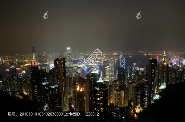 香港的夜景