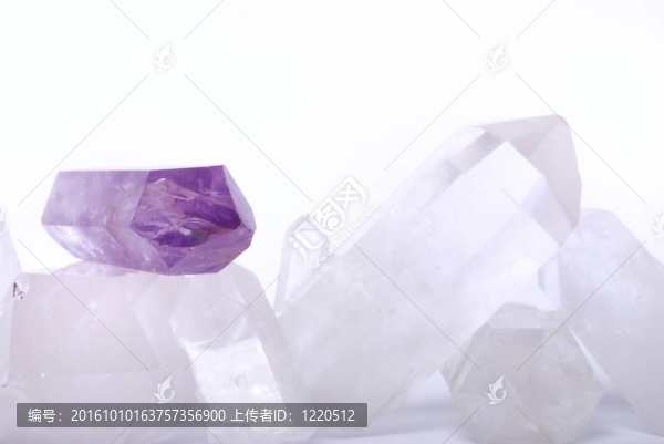 紫水晶能量的石英
