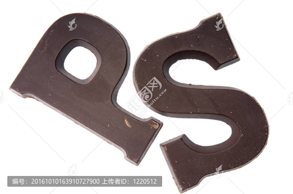 巧克力字母P和S