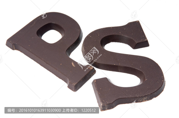 巧克力字母P和S