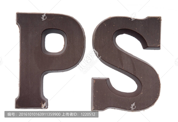 巧克力字母P和S