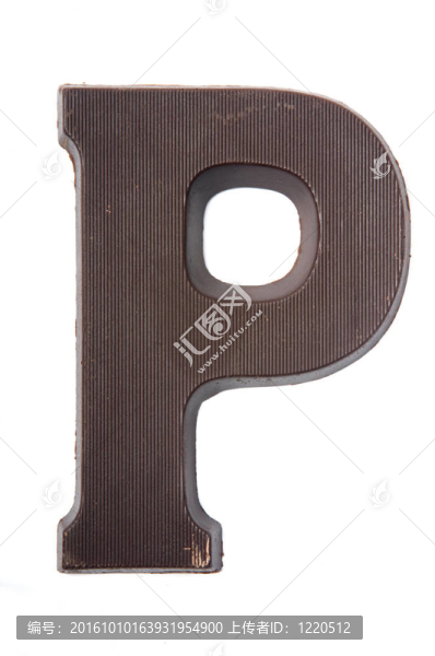 巧克力字母P