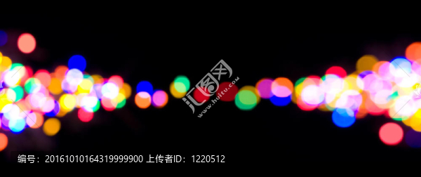 散焦的圣誕燈