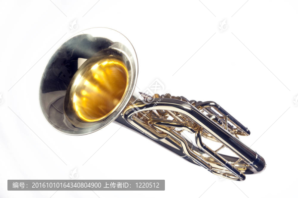 Tuba,Euphonium孤立White