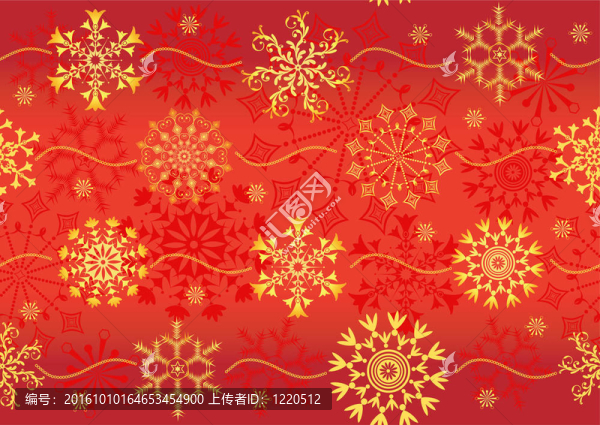 無(wú)縫圣誕紅圖案