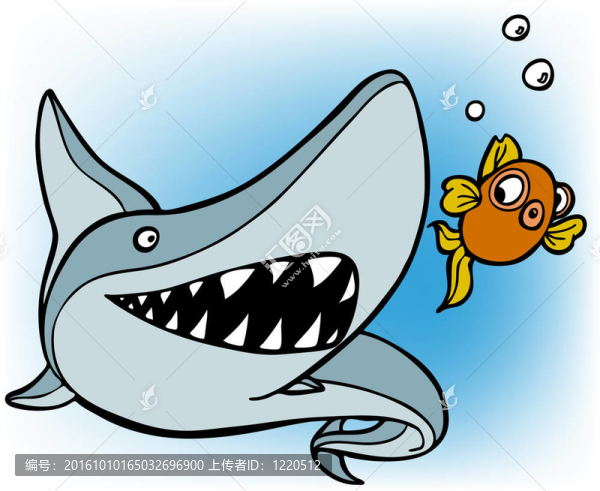 鯊魚追逐金魚