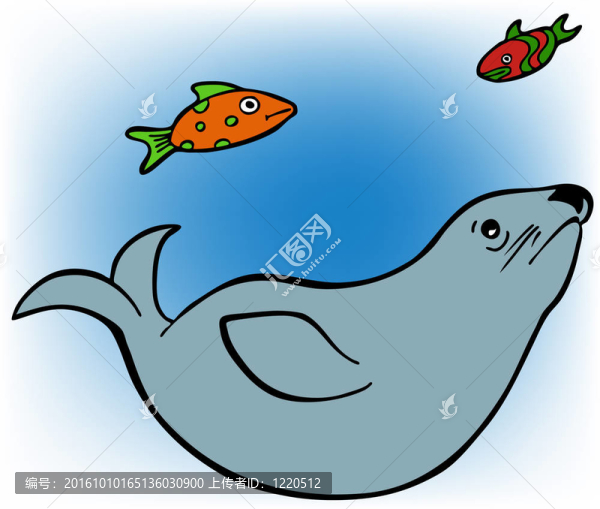 海豹和魚