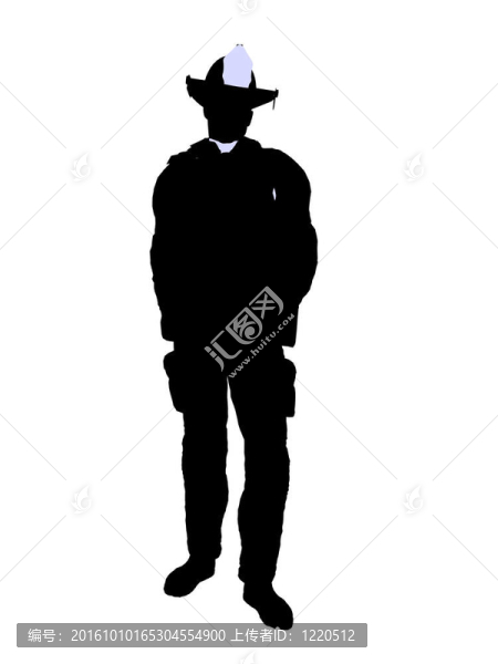 男性消防員插圖剪影