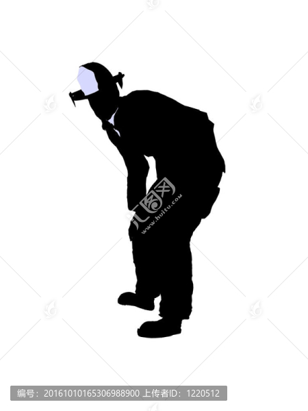 男性消防員插圖剪影