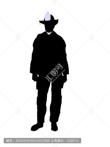 男性消防員插圖剪影