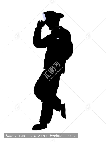 男性消防員插圖剪影
