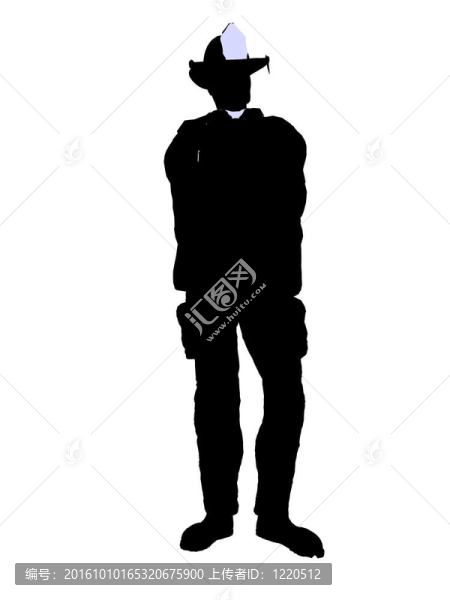 男性消防員插圖剪影