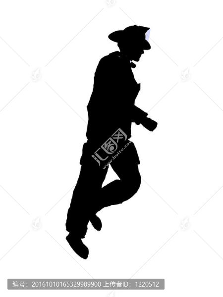 男性消防員插圖剪影