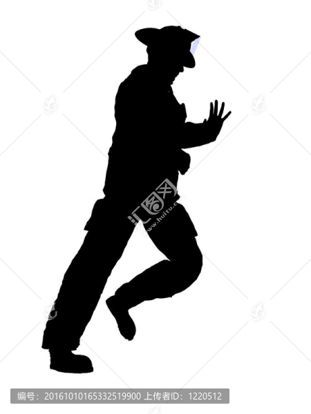 男性消防員插圖剪影