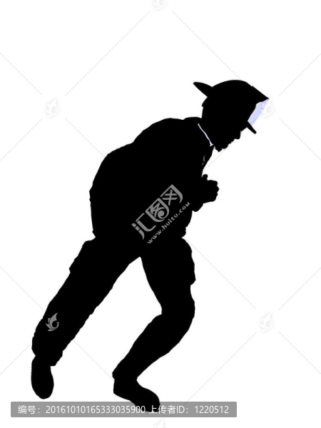 男性消防員插圖剪影