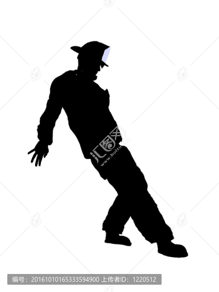 男性消防員插圖剪影