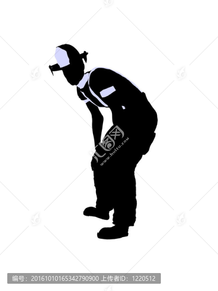 男性消防員插圖剪影