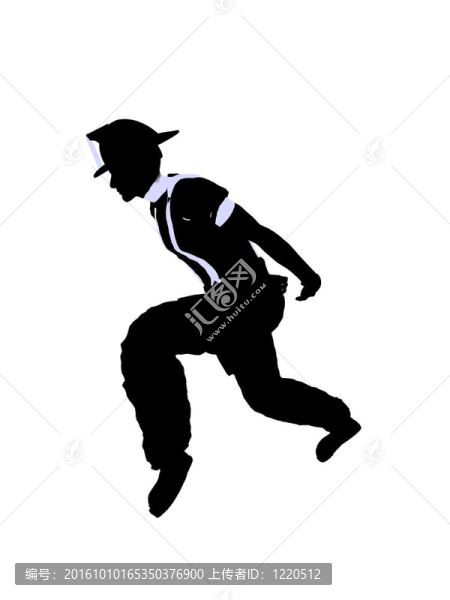 男性消防員插圖剪影