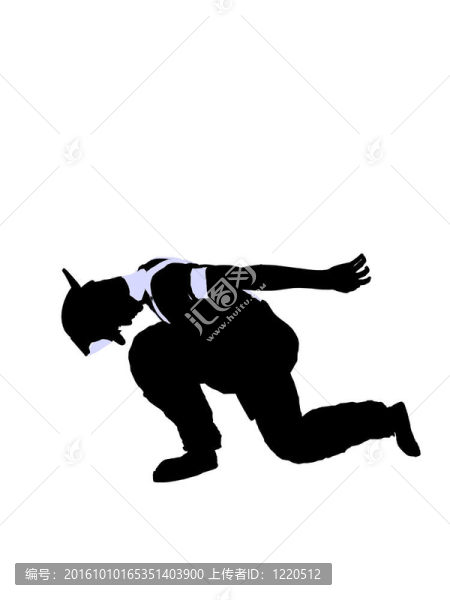 男性消防員插圖剪影