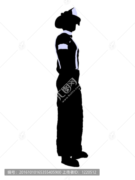 男性消防員插圖剪影