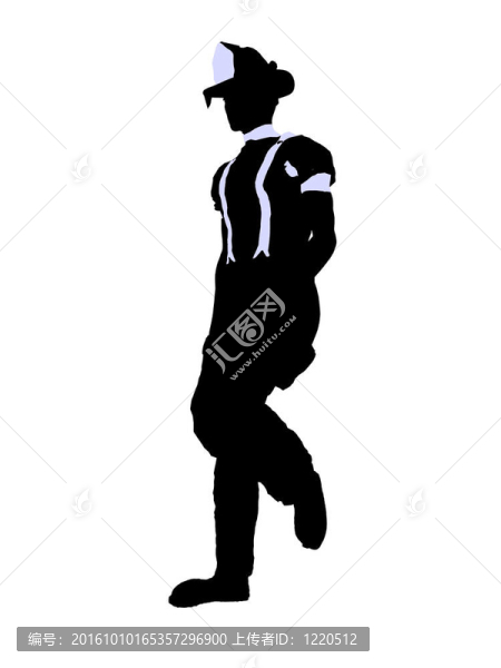 男性消防員插圖剪影