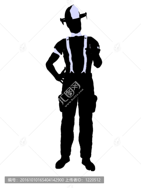 男性消防員插圖剪影