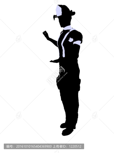 男性消防員插圖剪影