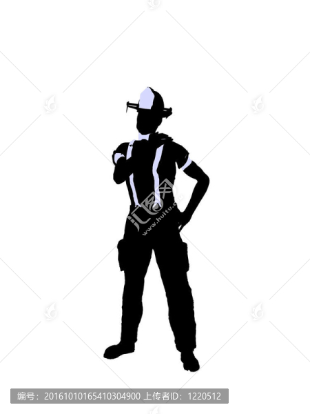 男性消防員插圖剪影