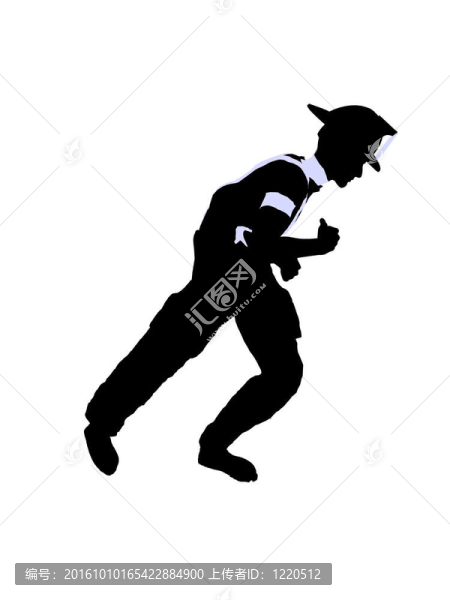 男性消防員插圖剪影