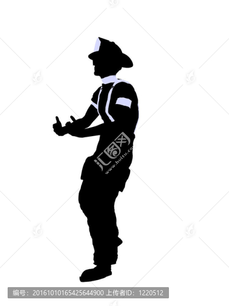 男性消防員插圖剪影