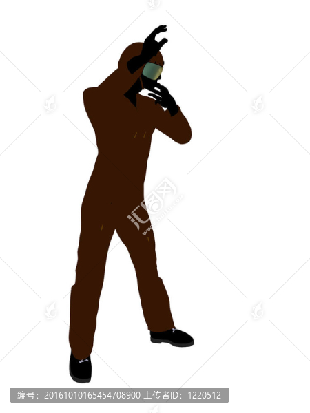 男飛行員插圖剪影