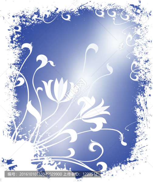 冬季花卉插圖