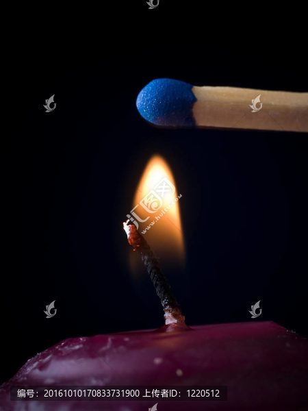 火柴蠟燭火焰