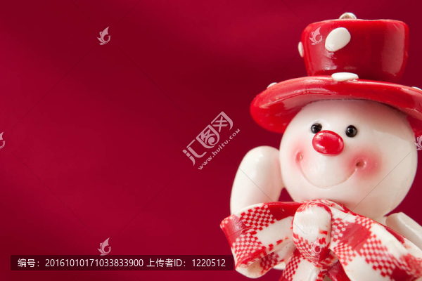 一個有雪人的圣誕卡