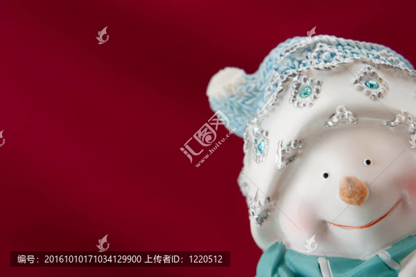 一個有雪人的圣誕卡