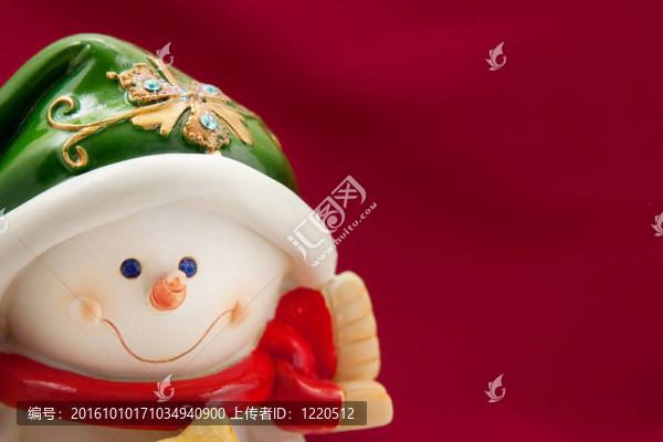 一個有雪人的圣誕卡