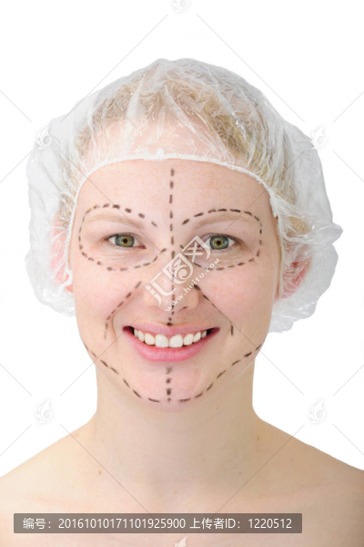 整形美容/整容前的快樂女性