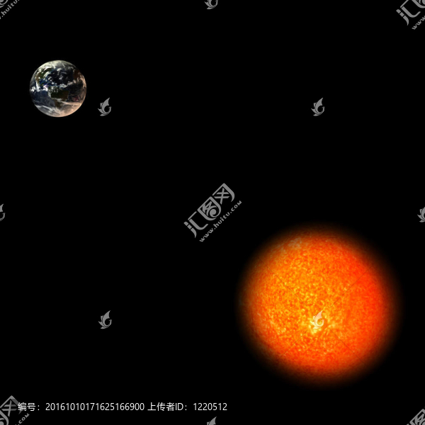 太陽系-太陽和地球