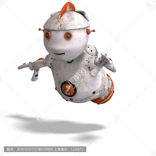 可愛的機器人有很多情感
