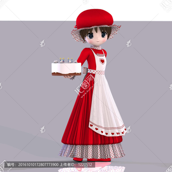 可愛的小女孩贈送禮物