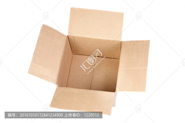打開蓋子的空紙箱