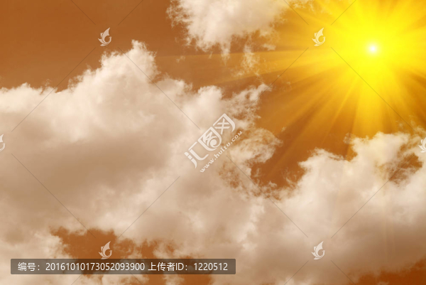 橙色的天空