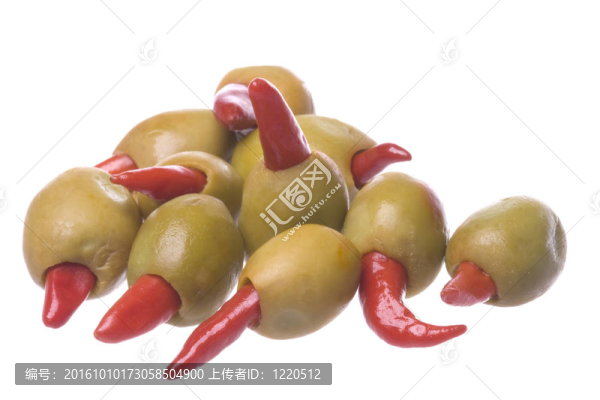 泡菜辣椒橄欖分離