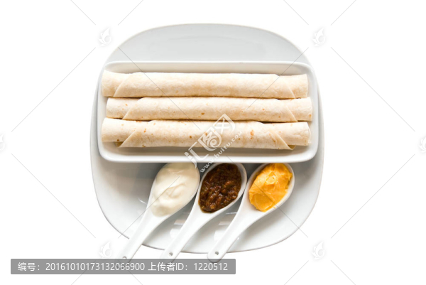 扁平蛋糕和香料