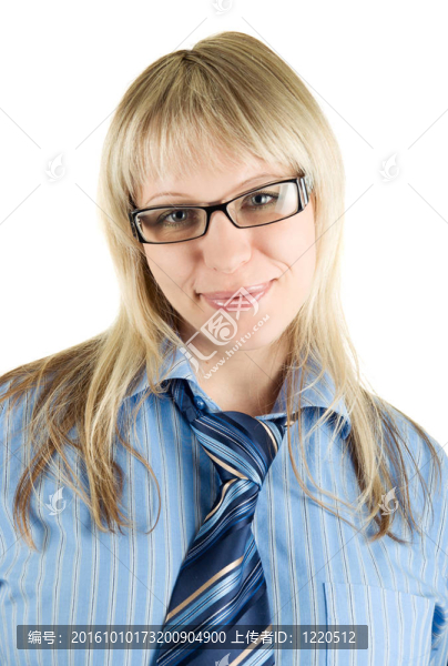 微笑的金發(fā)女人