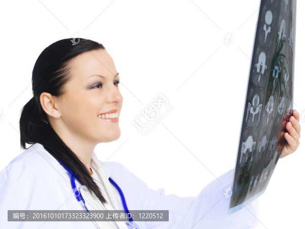 女醫(yī)生透視X線照片