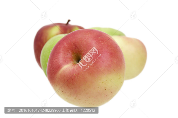 白色背景上的蘋果