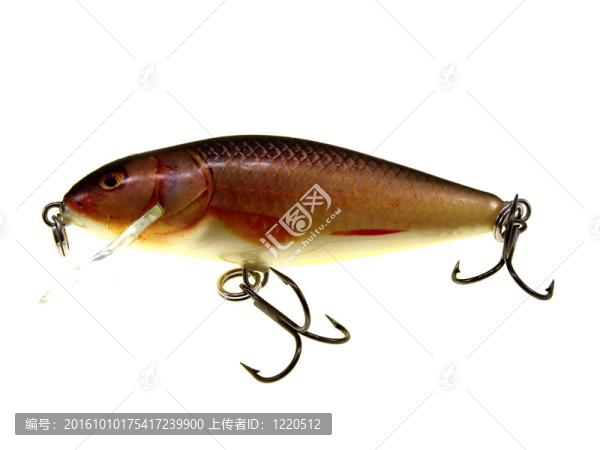 紅色的舊漁船搖擺的小魚苗