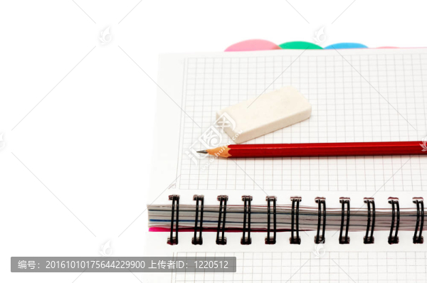 筆記本；鉛筆；橡皮